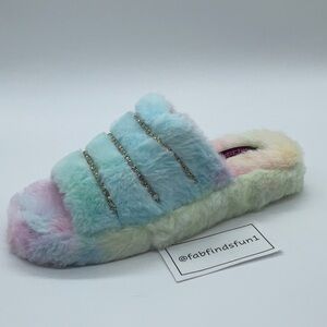 🏷 3/$20 🏷 Wild Diva CUPCAKE-03 SOFT-COMFY FLUFFY SLIPPER SANDALS